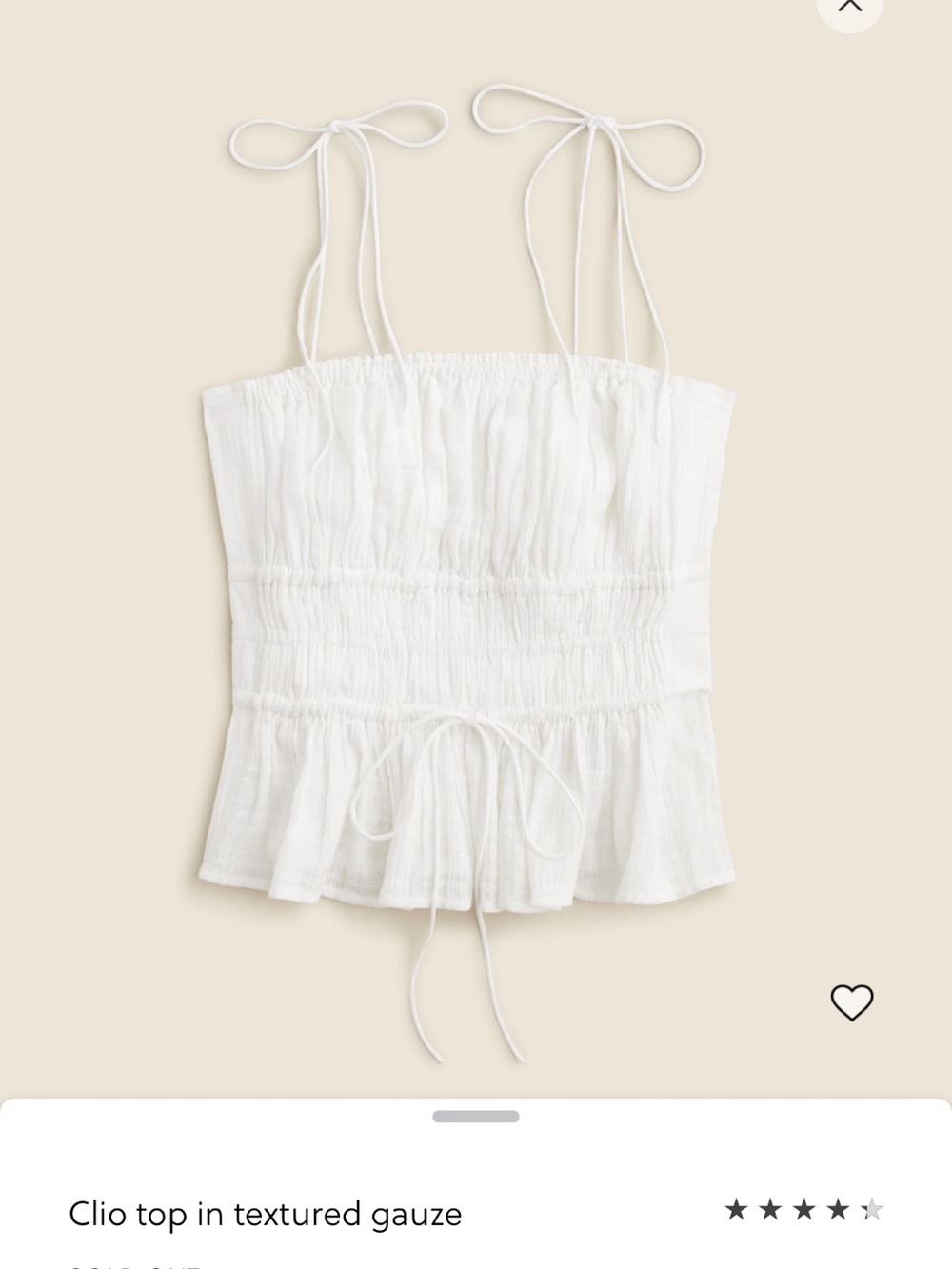 J crew clio top size m - Picture 5 of 5